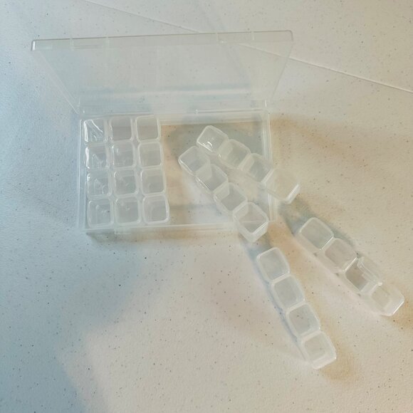 Clear Plastic Bead Organizer Bead Storage Craft Storage Diamond Paint Storage - Picture 2 of 10